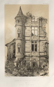 ...Pl. 24, Ruinen des Schlosses von Champlost Yonne, veröffentlicht 1860 von Victor Petit