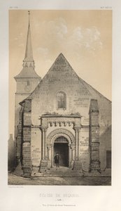 Pl. 58, Église De Requeil Sarthe, 1860 von Victor Petit