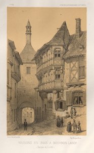 ...Pl. 5, Holzhaus in Bourbon-Lancy Saône-et-Loire, 1860