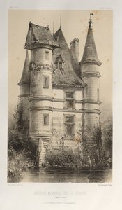 Pl. 63, Altes Herrenhaus De La Fosse Saône et Loire, 1860 von Victor Petit