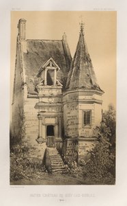 ...Pl. 86, Altes Schloss von Gisy-Les-Nobles Yonne, 1860 von Victor Petit