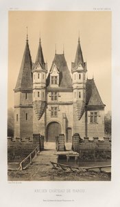 Pl. 88, Ancien Château de Barou Calvados, 1860 von Victor Petit