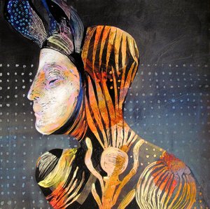 Gelassenes gestreiftes Profil von Victor Tkachenko