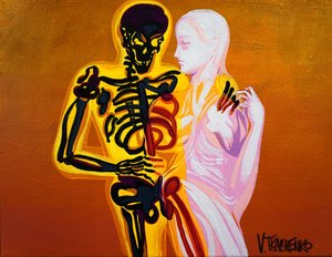 Umarmung des Skeletts