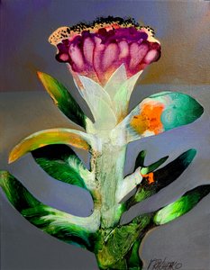 Lebendige abstrakte Blume