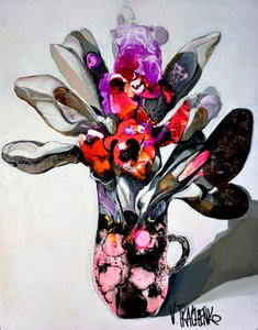 Lebendige abstrakte Blumen