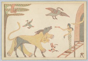 Der Esel im Löwenfell, Illustration zu Äsops Fabeln