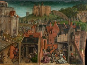 Eroberung Jerusalems durch Titus (Predella)