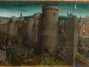Eroberung Jerusalems durch Titus (Predella)