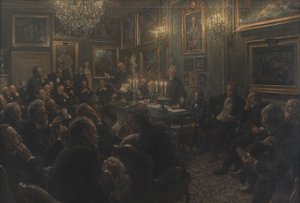 Eine Akademieratssitzung in Charlottenborg im Jahr 1904 von Viggo Johansen