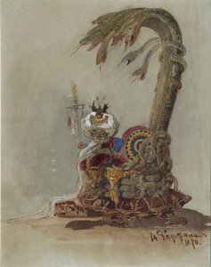 Bühnenbild für die Oper Ruslan und Ljudmila von M. Glinka