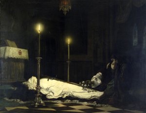 Die Trauer um László Hunyadi von Viktor Madarász