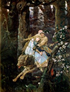 Zarewitsch Iwan reitet den grauen Wolf, 1889 von Viktor Mikhaylovich Vasnetsov
