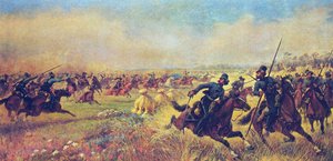 Die Schlacht von Mir am 9. Juli 1812, 1912 von Viktor Viketyevich Masurovsky