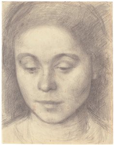 Porträt von Ida, der Frau des Künstlers von Vilhelm Hammershøi