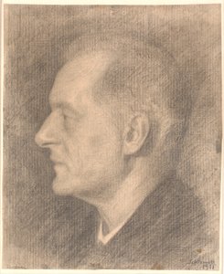 Porträt von Alfred Bramsen, Profil usw.