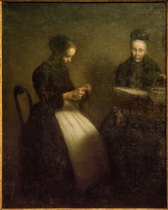 Abendinterieur von Vilhelm Hammershoi