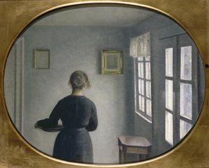Innenraum, 1910 von Vilhelm Hammershoi