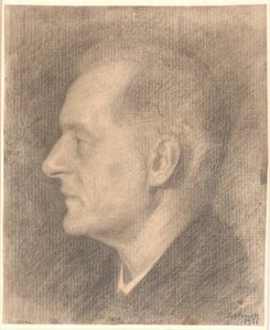 Porträt von Alfred Bramsen, Profil usw. von Vilhelm Hammershøi