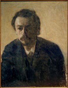 Selbstporträt V. Hammershøi, 1891 von Vilhelm Hammershoi