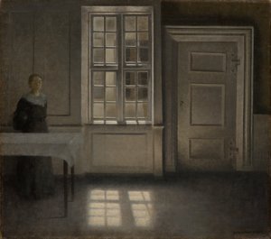Strandgade, Sonnenschein von Vilhelm Hammershøi