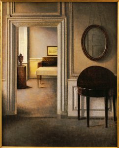 Das Musikzimmer, Strandgade 30, ca. 1907 von Vilhelm Hammershoi