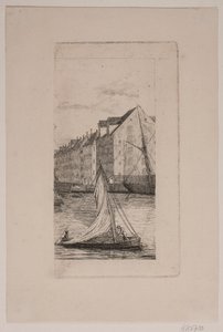 Udenfor Nyhavn Kanal von Vilhelm Kyhn