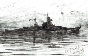 Bismarck fährt aus, 2008 von Vincent Alexander Booth