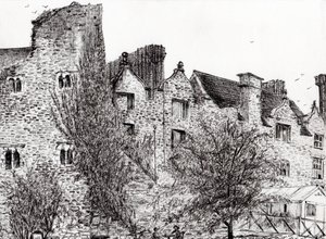 Schlossruine Hay on Wye, 2007 von Vincent Alexander Booth