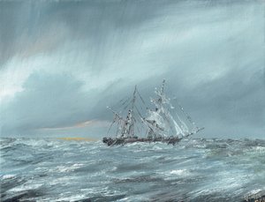 Die Mary Celeste treibend 5. Dezember 1872, 2016 von Vincent Alexander Booth