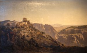 Panorama über die Hügel des Schlosses Evenos, nahe Toulon von Vincent Courdouan
