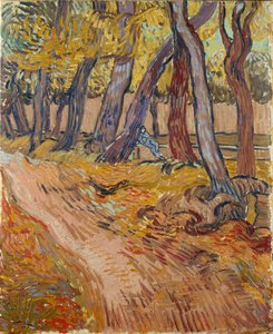 Pfad im Garten des Asyls in Saint-Rémy, 1889 von Vincent van Gogh