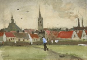 Ansicht von Den Haag mit Nieuwe Kerk, 1882