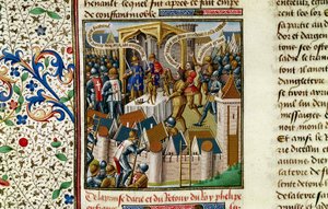 Die Eroberung von Akkon, ca. 1191, 15. Jahrhundert