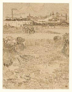 Arles: Blick von den Weizenfeldern von Vincent van Gogh