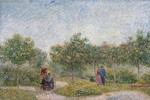 Paar von Liebenden im Square Saint-Pierre de Montmartre, Paris von Vincent van Gogh