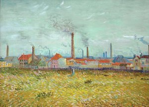 Fabriken in Asnières, vom Quai de Clichy aus gesehen