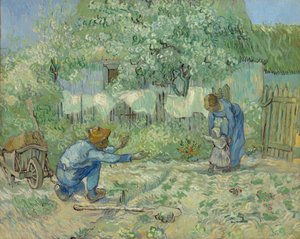 Erste Schritte, nach Millet, 1890 von Vincent van Gogh