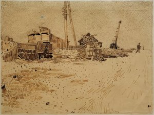 Lagergelände der Eisenbahn von Vincent van Gogh