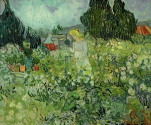 Marguerite Gachet in ihrem Garten
