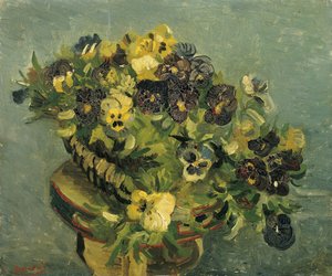 Korb mit Stiefmütterchen von Vincent van Gogh