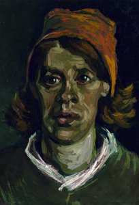 Porträt einer Bäuerin mit roter Haube von Vincent van Gogh