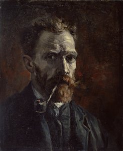Selbstporträt mit Pfeife, 1886