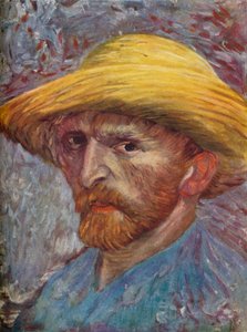 Selbstporträt mit Strohhut, 1887