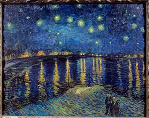 Sternennacht über der Rhône