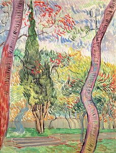 Der Garten des St. Pauls Hospitals, St. Remy, Oktober 1889 von Vincent van Gogh