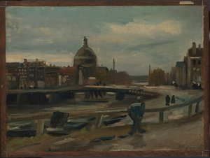 Der Singel nahe der Lutherischen Kirche in Amsterdam von Vincent van Gogh