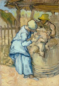 Der Schafscherer nach Millet, 1889