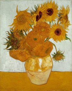 Vase mit Sonnenblumen