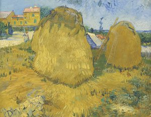 Weizenstapel in der Provence, ca. 1888